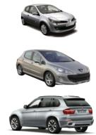 clio, renault, peugeot, 308, bmw, x5